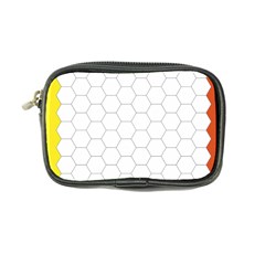 Hex Grid Plaid Green Yellow Blue Orange White Coin Purse by Mariart