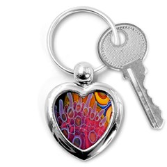 Micro Macro Belle Fisher Nature Stone Key Chains (heart)  by Mariart