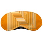 Orange Line Plaid Sleeping Masks Front