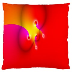 Complex Orange Red Pink Hole Yellow Large Cushion Case (one Side) by Mariart