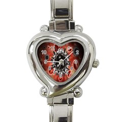 Cancel Cells Broken Bacteria Virus Bold Heart Italian Charm Watch by Mariart