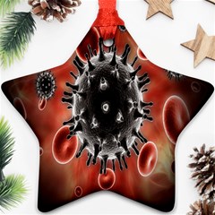 Cancel Cells Broken Bacteria Virus Bold Star Ornament (two Sides) by Mariart