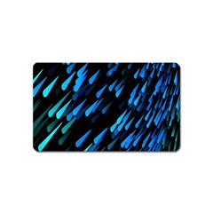 Meteor Rain Water Blue Sky Black Green Magnet (name Card) by Mariart