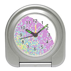 Japanese Name Circle Purple Yellow Green Red Blue Color Rainbow Travel Alarm Clocks by Mariart