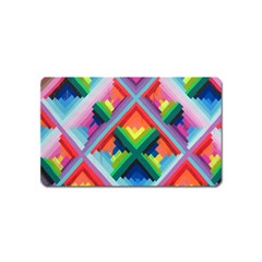 Rainbow Chem Trails Magnet (name Card) by Nexatart