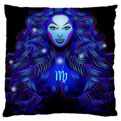 Sign Virgo Zodiac Large Cushion Case (one Side) by Mariart