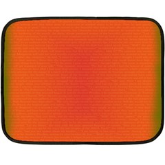 Scarlet Pimpernel Writing Orange Green Double Sided Fleece Blanket (mini)  by Mariart