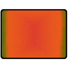 Scarlet Pimpernel Writing Orange Green Double Sided Fleece Blanket (large)  by Mariart