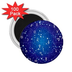 Astrology Illness Prediction Zodiac Star 2 25  Magnets (100 Pack)  by Mariart