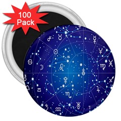 Astrology Illness Prediction Zodiac Star 3  Magnets (100 Pack) by Mariart