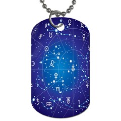 Astrology Illness Prediction Zodiac Star Dog Tag (one Side) by Mariart