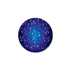 Astrology Illness Prediction Zodiac Star Golf Ball Marker (4 Pack) by Mariart