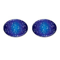 Astrology Illness Prediction Zodiac Star Cufflinks (oval) by Mariart