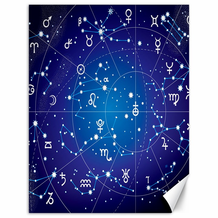 Astrology Illness Prediction Zodiac Star Canvas 12  x 16  