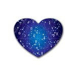 Astrology Illness Prediction Zodiac Star Heart Coaster (4 pack)  Front