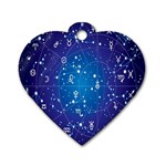 Astrology Illness Prediction Zodiac Star Dog Tag Heart (One Side) Front