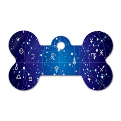 Astrology Illness Prediction Zodiac Star Dog Tag Bone (one Side) by Mariart