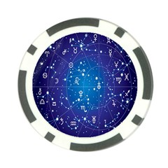 Astrology Illness Prediction Zodiac Star Poker Chip Card Guard (10 Pack) by Mariart