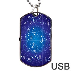 Astrology Illness Prediction Zodiac Star Dog Tag Usb Flash (two Sides) by Mariart