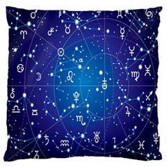 Astrology Illness Prediction Zodiac Star Large Cushion Case (one Side) by Mariart