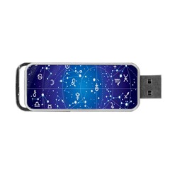 Astrology Illness Prediction Zodiac Star Portable Usb Flash (one Side) by Mariart