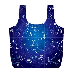 Astrology Illness Prediction Zodiac Star Full Print Recycle Bags (l)  by Mariart