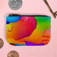 Paint Rainbow Color Blue Red Green Blue Purple Mini Coin Purses by Mariart