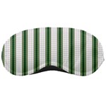 Plaid Line Green Line Vertical Sleeping Masks Front