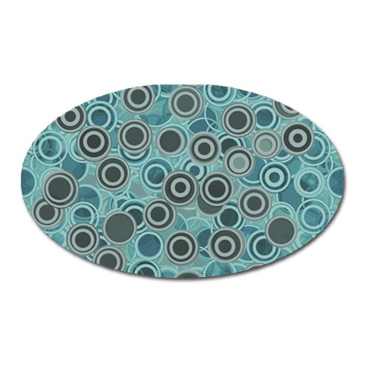 Abstract Aquatic Dream Oval Magnet