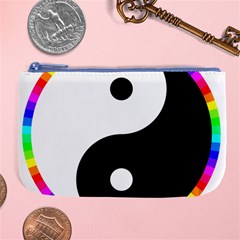 Rainbow Around Yinyang Large Coin Purse by Nexatart