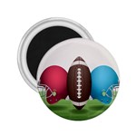 Helmet Ball Football America Sport Red Brown Blue Green 2.25  Magnets Front