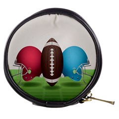 Helmet Ball Football America Sport Red Brown Blue Green Mini Makeup Bags by Mariart