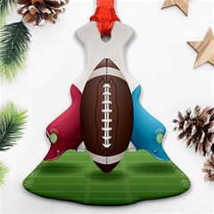 Helmet Ball Football America Sport Red Brown Blue Green Ornament (christmas Tree)  by Mariart