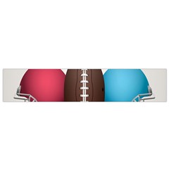 Helmet Ball Football America Sport Red Brown Blue Green Flano Scarf (small) by Mariart