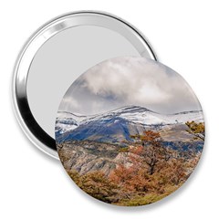 Forest And Snowy Mountains, Patagonia, Argentina 3  Handbag Mirrors by dflcprints