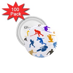 Sport Player Playing 1 75  Buttons (100 Pack)  by Mariart