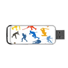 Sport Player Playing Portable Usb Flash (two Sides) by Mariart