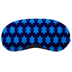 Star Blue Space Wave Chevron Sky Sleeping Masks by Mariart