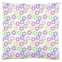 Star Space Color Rainbow Pink Purple Green Yellow Light Neons Large Cushion Case (one Side) by Mariart