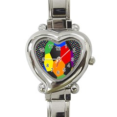 Team Soccer Coming Out Tease Ball Color Rainbow Sport Heart Italian Charm Watch by Mariart