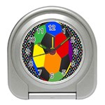 Team Soccer Coming Out Tease Ball Color Rainbow Sport Travel Alarm Clocks Front