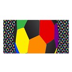 Team Soccer Coming Out Tease Ball Color Rainbow Sport Satin Shawl Front