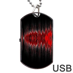 Light Dog Tag Usb Flash (two Sides) by ValentinaDesign