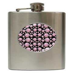 Lotus Hip Flask (6 Oz) by ValentinaDesign