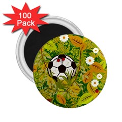 Ball On Forest Floor 2 25  Magnets (100 Pack)  by linceazul