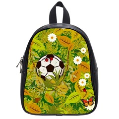 Ball On Forest Floor School Bags (small)  by linceazul