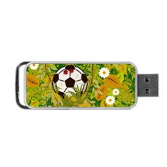 Ball On Forest Floor Portable Usb Flash (two Sides) by linceazul