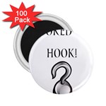 Hooked on Hook! 2.25  Magnets (100 pack)  Front