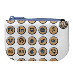 Social Media Icon Icons Social Large Coin Purse by Nexatart