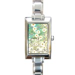 Springtime Scene Rectangle Italian Charm Watch Front